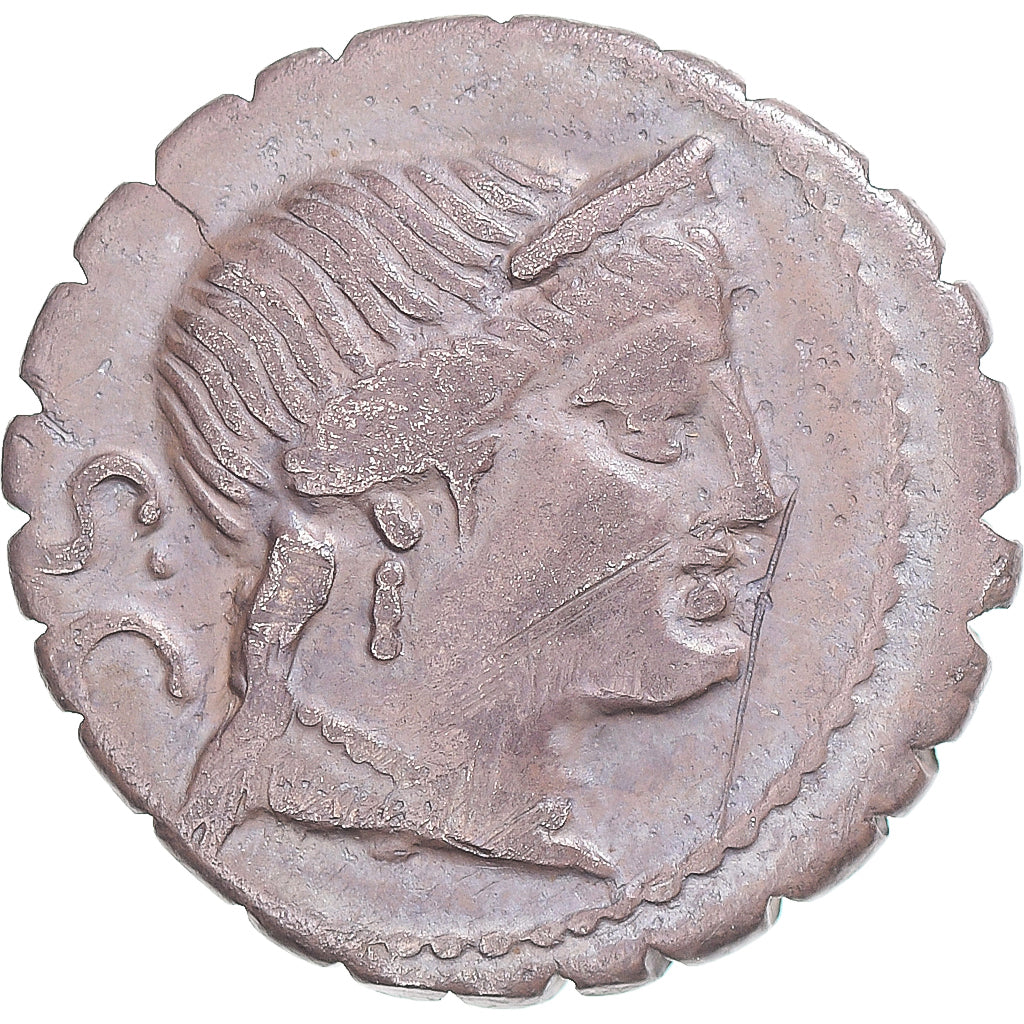 Moneta, Naevia, Denarius Serratus, 79 BC, Rome, EF(40-45), Srebro
