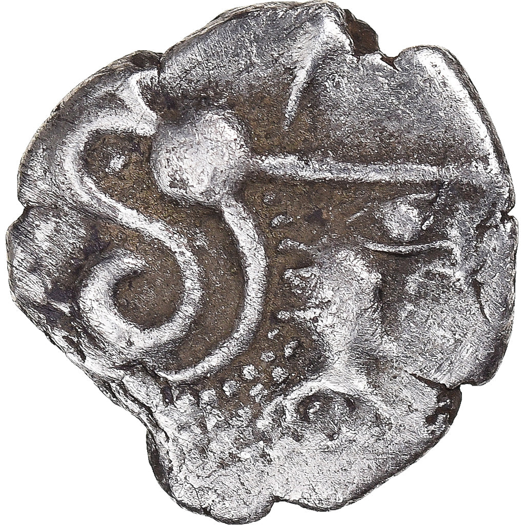 Moneda, Aulerci Cenomani, Denier, ca. 80-50 BC, Le Mans, MBC+, Plata