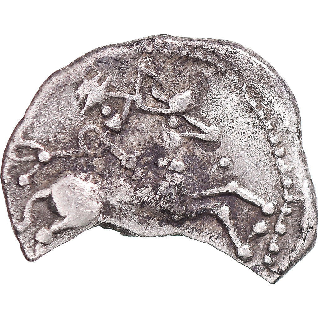 Moeda, Aulerci Cenomani, Denier, ca. 80-50 BC, Le Mans, EF(40-45), Prata