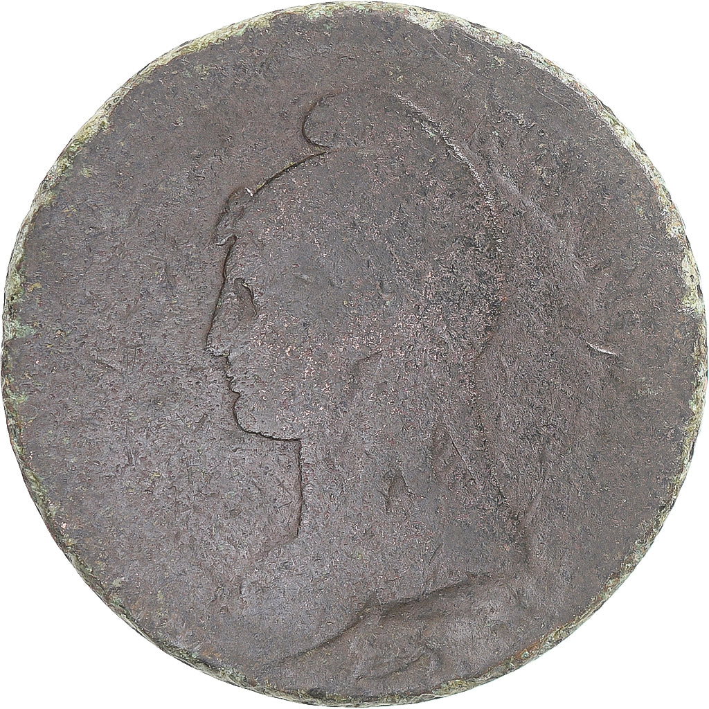 Coin, France, Dupré, Decime, AN 5, Lyon, VF(20-25), Copper, Gadoury:187