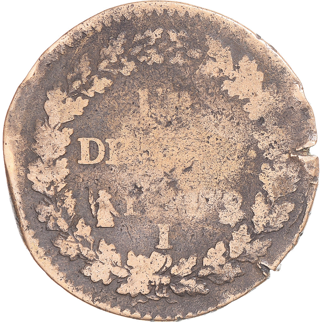 Coin, France, Dupré, Decime, Limoges, VF(20-25), Copper, Gadoury:187/187a