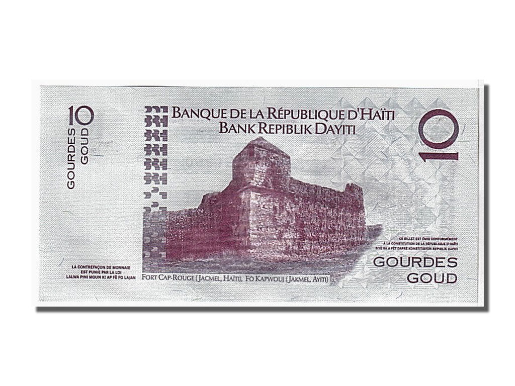 Banknote, Haiti, 10 Gourdes, 2006, UNC(65-70)