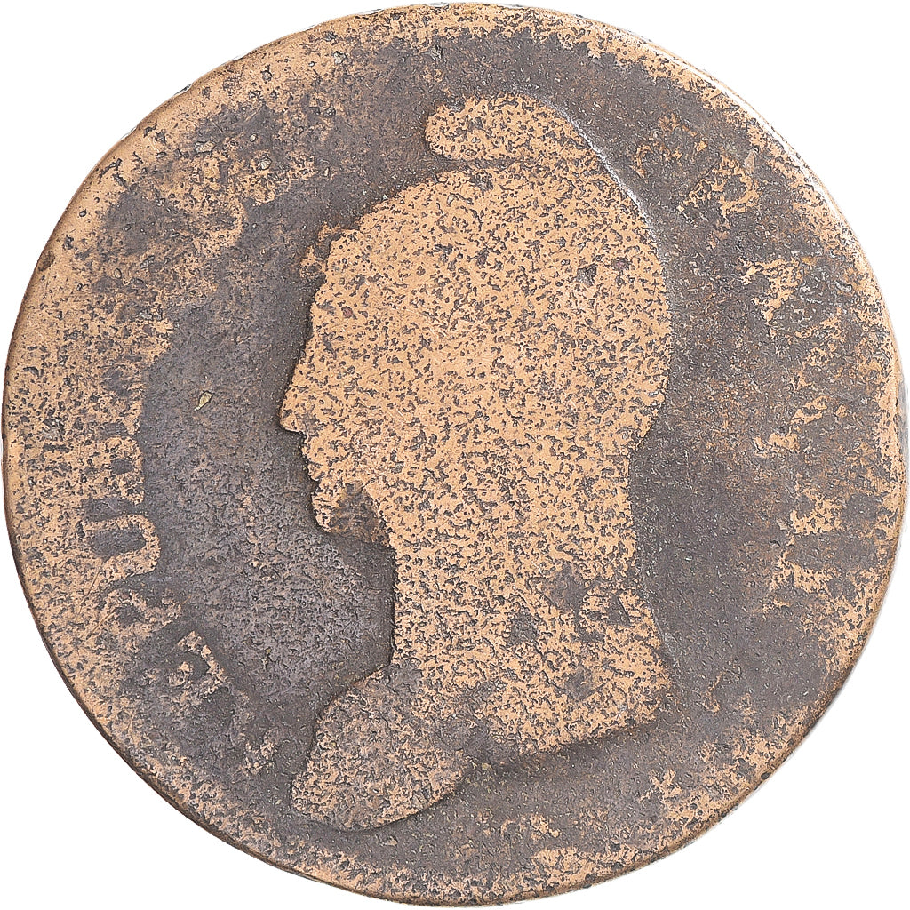 Coin, France, Dupré, Decime, AN 8, Limoges, F(12-15), Copper, Gadoury:187