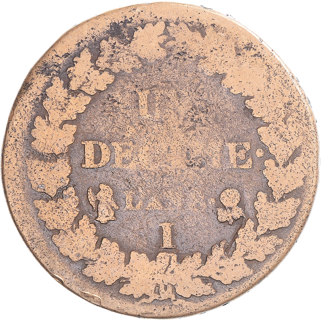 Coin, France, Dupré, Decime, AN 8, Limoges, VF(20-25), Copper, Gadoury:187