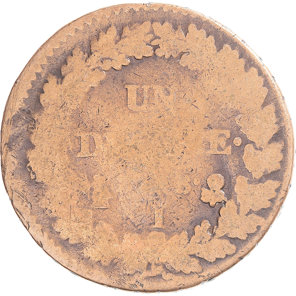 Coin, France, Dupré, Decime, AN 8, Limoges, VF(20-25), Copper, Gadoury:187