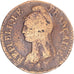 Moeda, França, Dupré, Decime, AN 8, Limoges, VF(20-25), Cobre, Gadoury:187