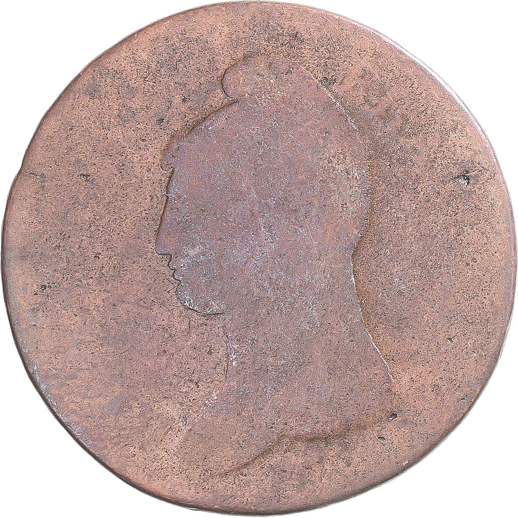 Coin, France, Dupré, Decime, AN 8, Bordeaux, VF(20-25), Copper, Gadoury:187a