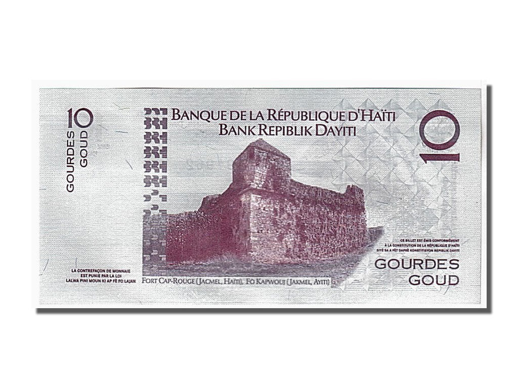 Banknote, Haiti, 10 Gourdes, 2006, KM:272b, UNC(65-70)