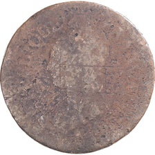 Coin, France, Dupré, Decime, AN 8, Strasbourg, VG(8-10), Copper, Gadoury:187a