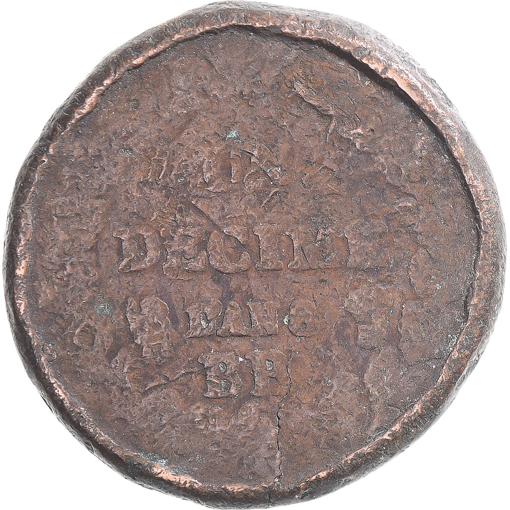 Coin, France, Dupré, Decime, AN 8, Strasbourg, VG(8-10), Copper, Gadoury:187a