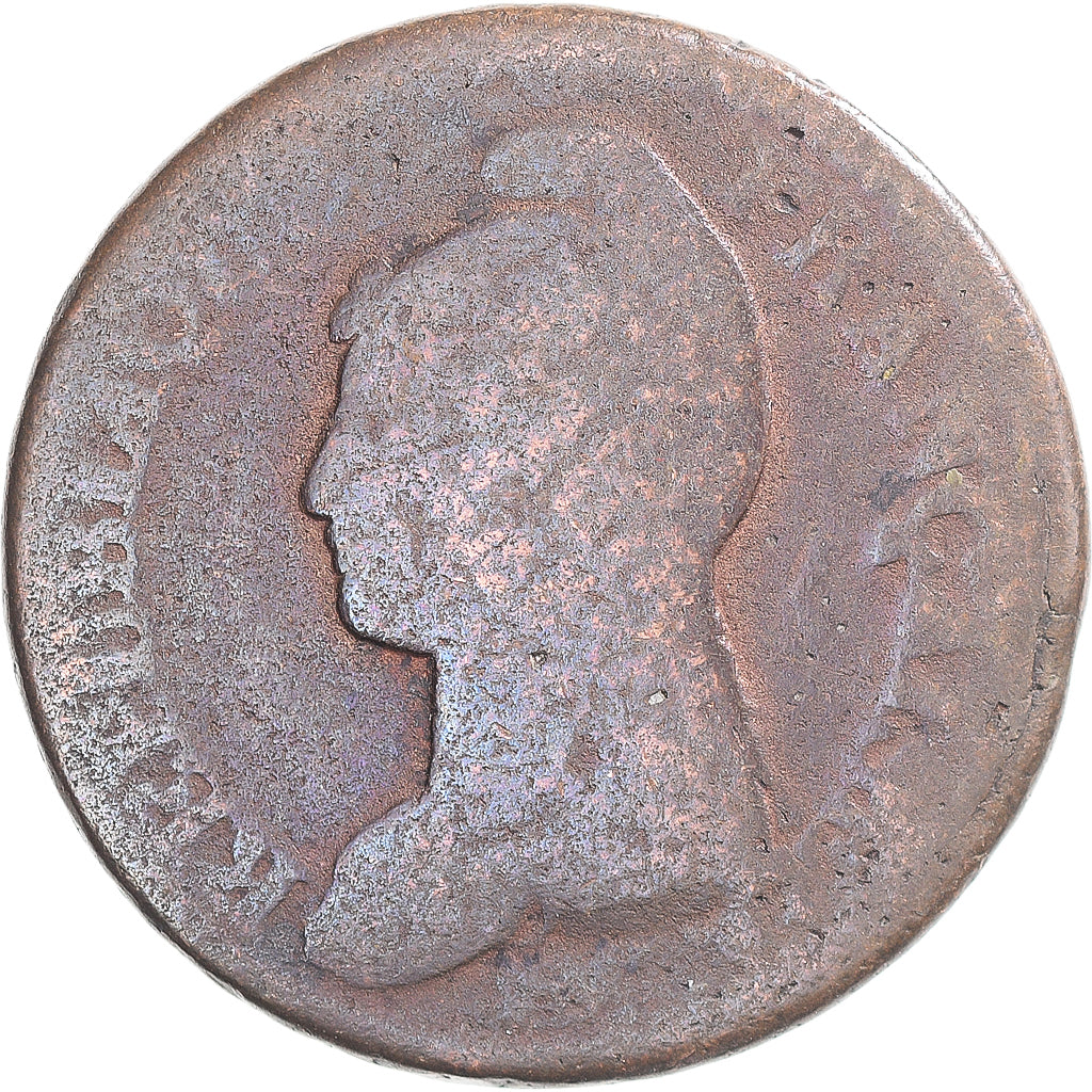 Coin, France, Dupré, Decime, AN 8, Strasbourg, VF(20-25), Copper, Gadoury:187a
