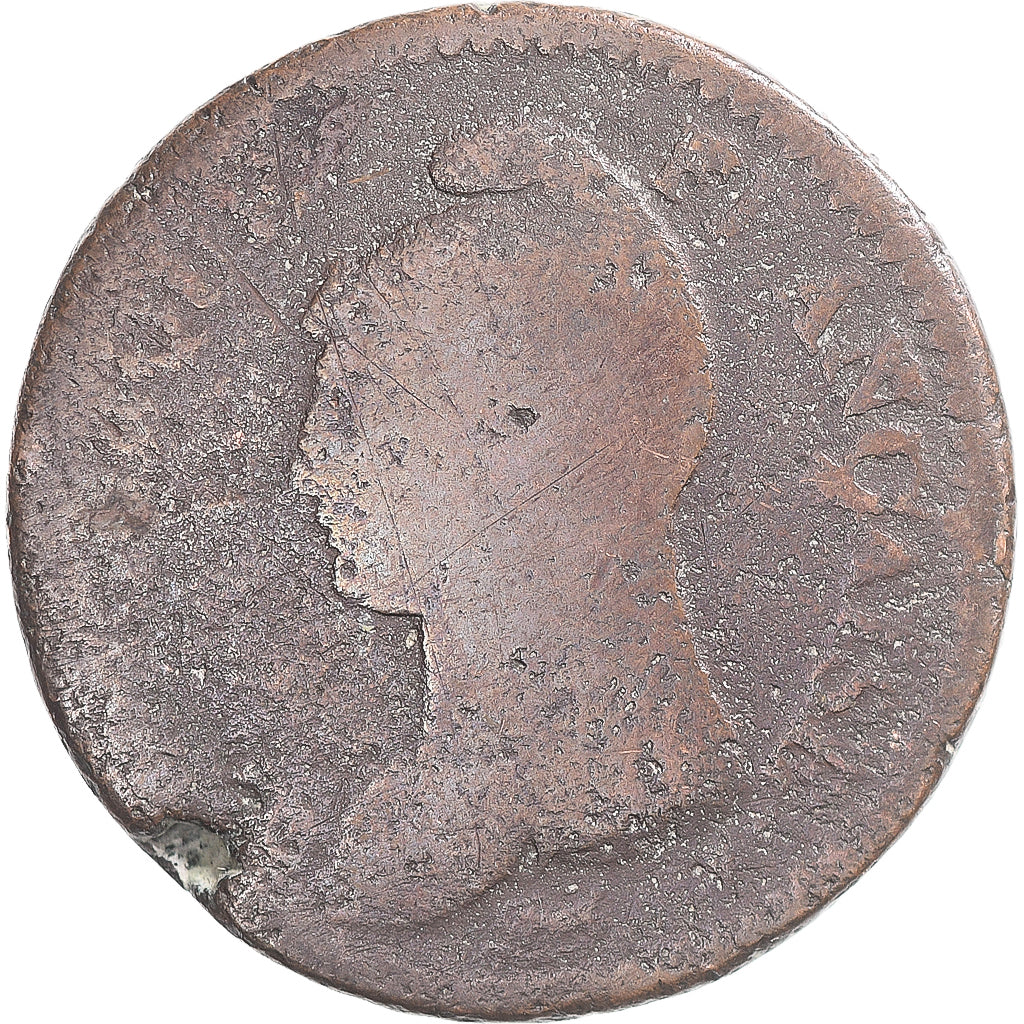 Coin, France, Dupré, Decime, AN 8, Strasbourg, F(12-15), Copper, Gadoury:187a