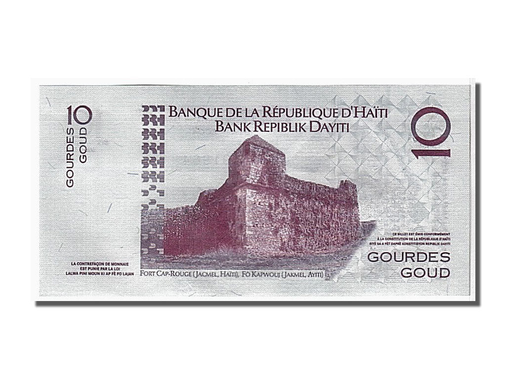 Banknote, Haiti, 10 Gourdes, 2006, UNC(65-70)