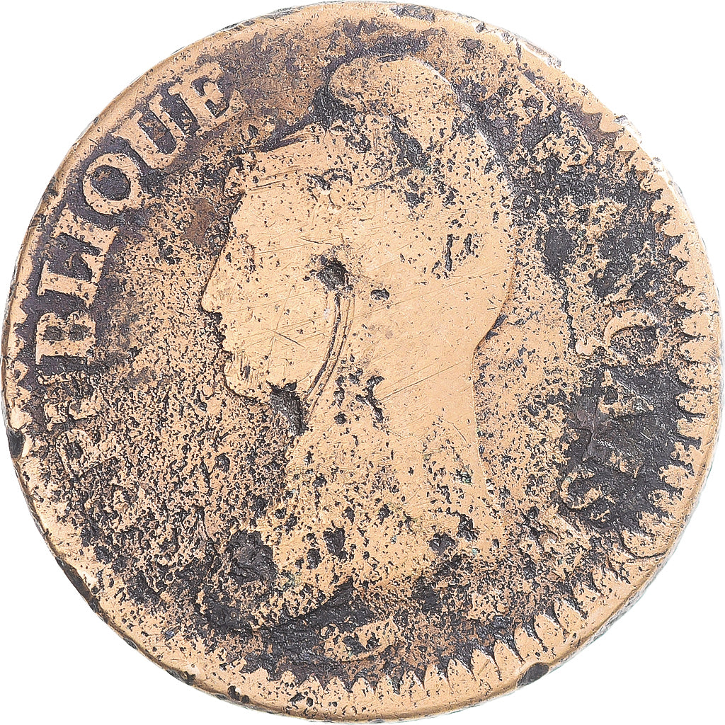 Coin, France, Dupré, Decime, VG(8-10), Copper, Gadoury:187/187a