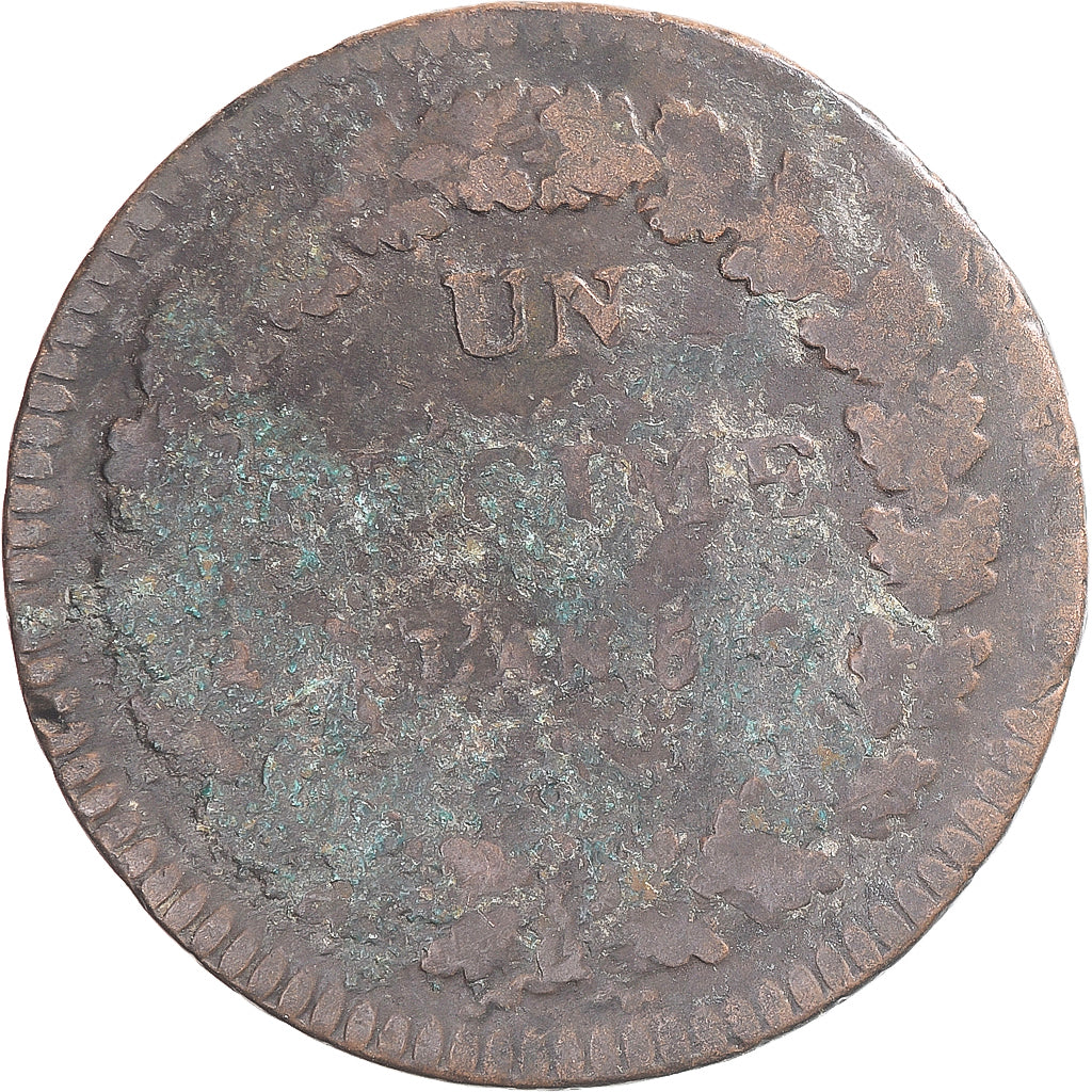 Coin, France, Dupré, Decime, Paris, VF(20-25), Copper, Gadoury:187/187a
