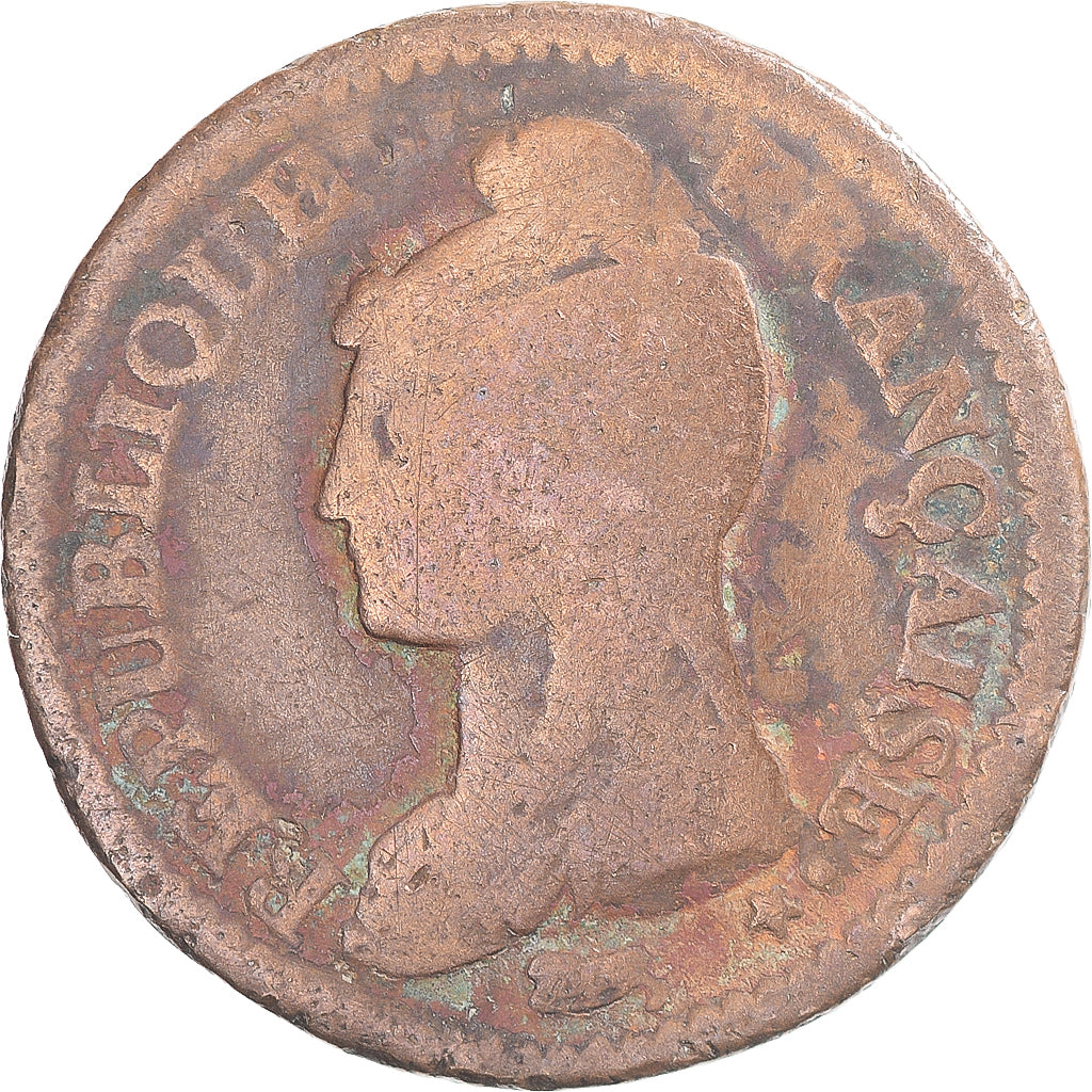 Coin, France, Dupré, Decime, AN 5 ?, VF(20-25), Copper, Gadoury:187