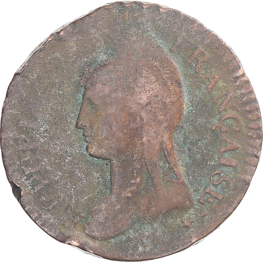 Coin, France, Dupré, Decime, AN 8/5, Metz, VF(20-25), Copper, Gadoury:187a