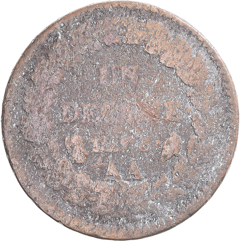 Coin, France, Dupré, Decime, AN 8, Metz, F(12-15), Copper, Gadoury:187a