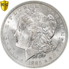 Moneta, Stati Uniti, Morgan dollar, 1885, U.S. Mint, New Orleans, PCGS, MS64+