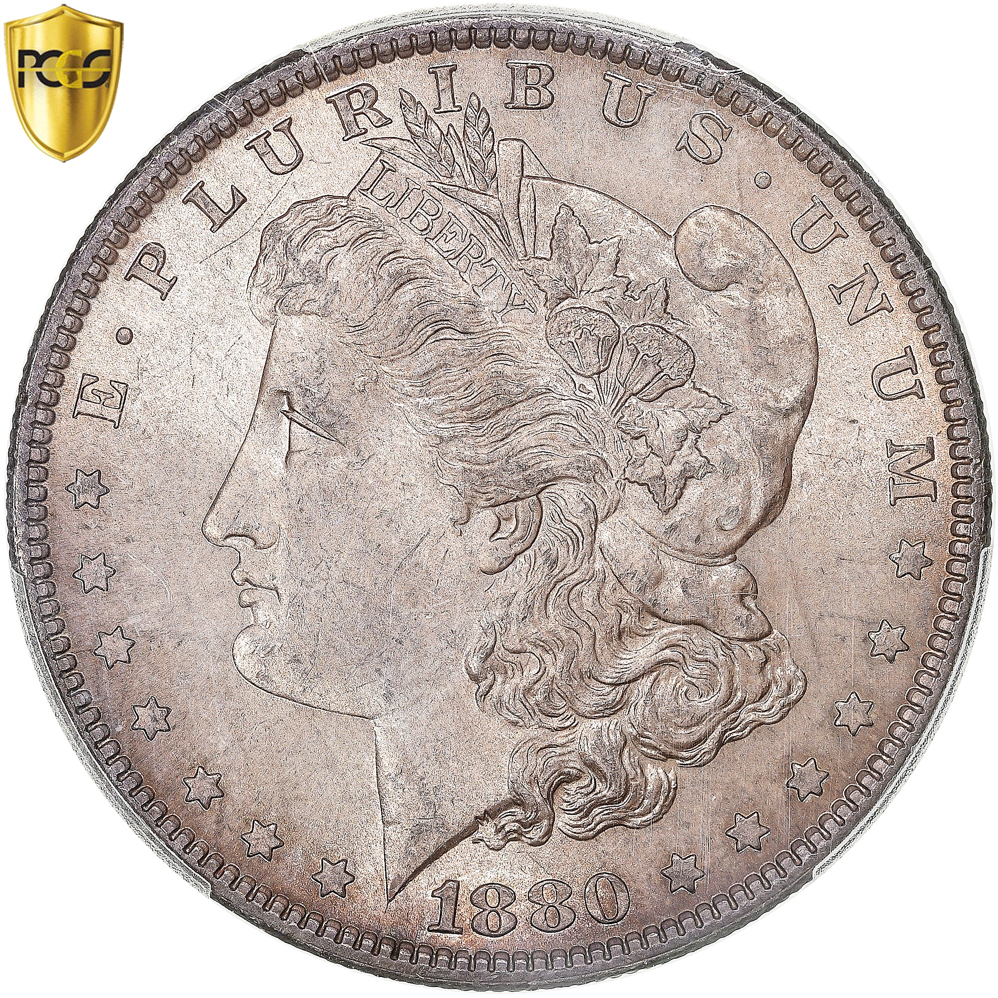 Moneta, Stati Uniti, Morgan dollar, 1880, U.S. Mint, Philadelphia, PCGS, MS64