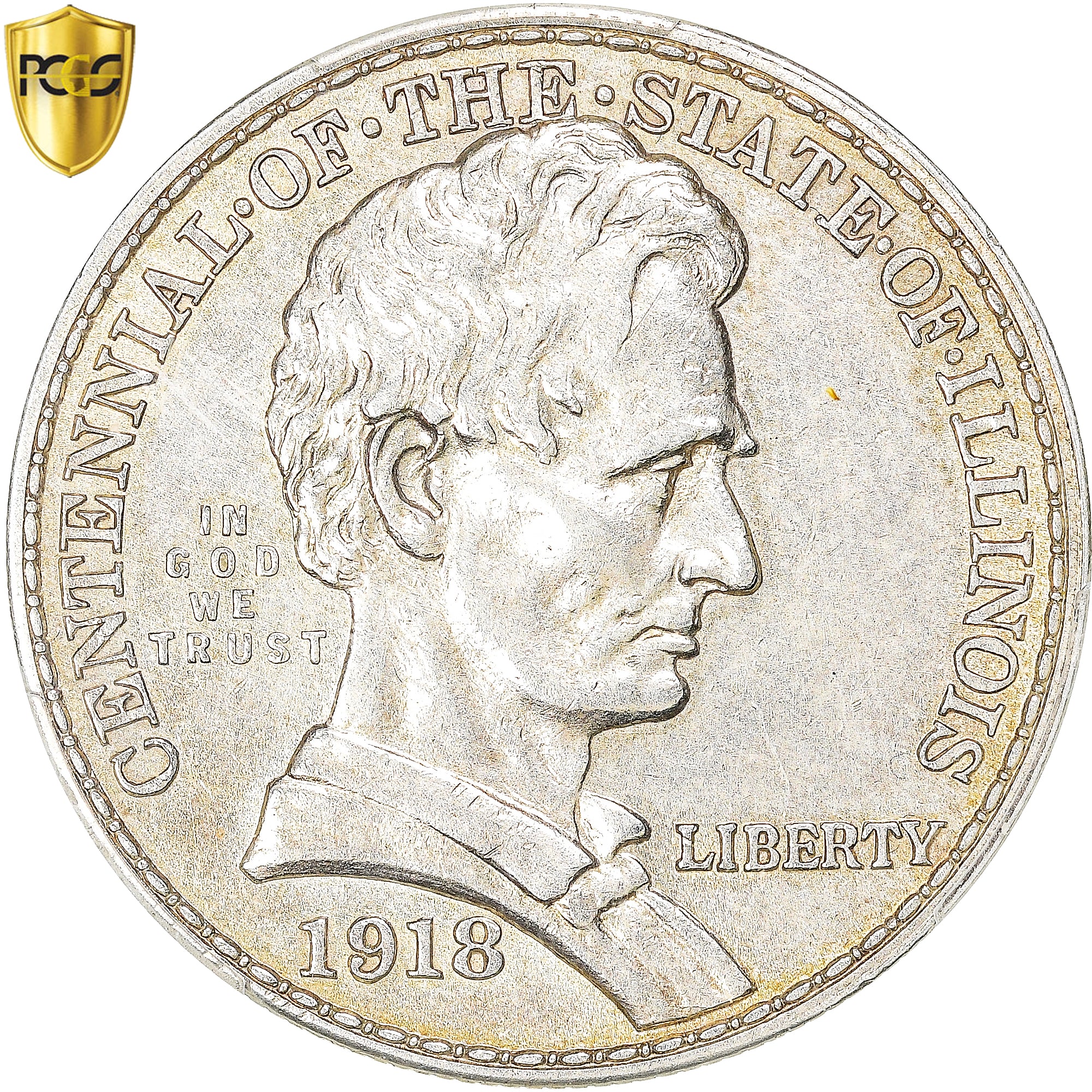 Moneda, Estados Unidos, Lincoln-Illinois, Half Dollar, 1918, Philadelphia, PCGS