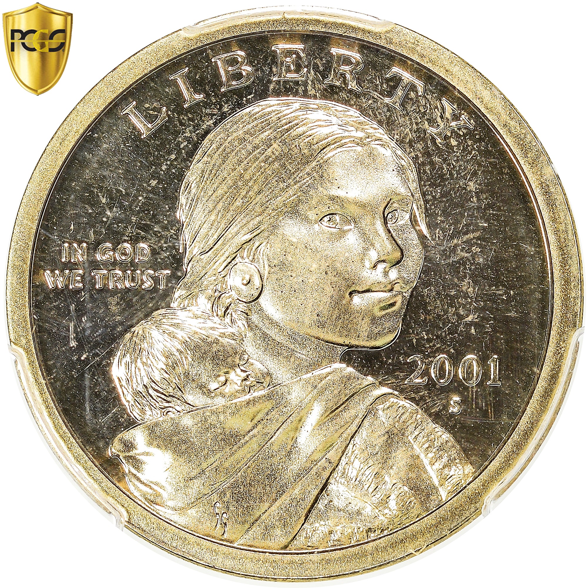 Monnaie, États-Unis, Sacagawea Dollar, 2001, San Francisco, PCGS, PR65DCAM