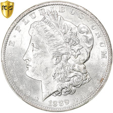Coin, United States, Morgan dollar, 1889, U.S. Mint, Philadelphia, PCGS, MS62