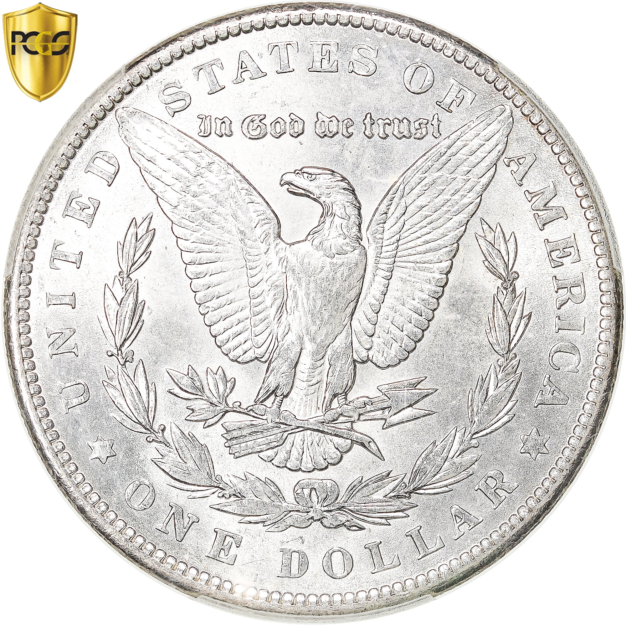 Coin, United States, Morgan dollar, 1889, U.S. Mint, Philadelphia, PCGS, MS62