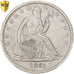 Coin, United States, Seated Liberty Half Dollar, 1861, U.S. Mint, Philadelphia