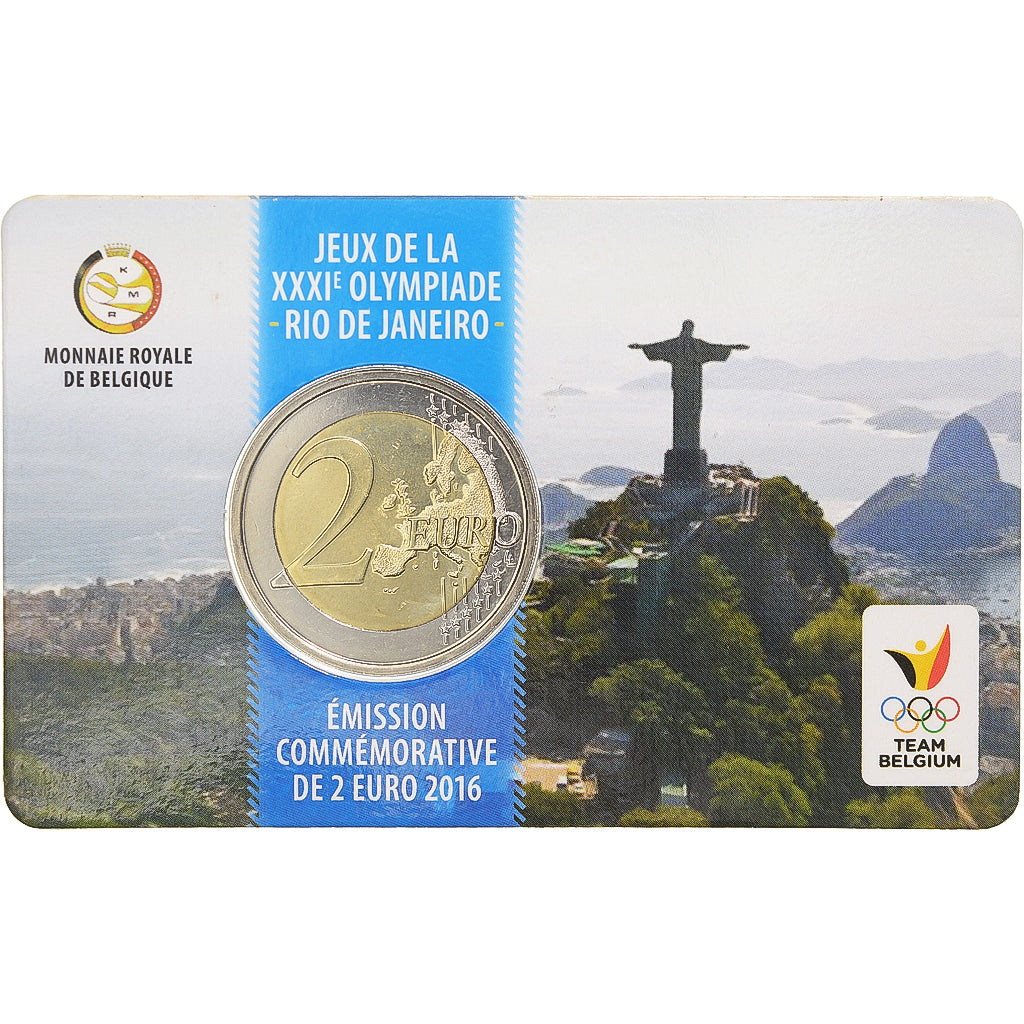 Belgium, 2 Euro, Olympic Games, 2016, Monnaie royale de Belgique, BU, MS(65-70)