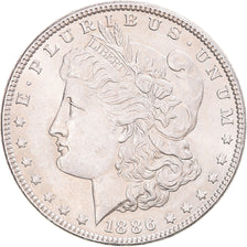 Monnaie, États-Unis, Morgan dollar, 1886, U.S. Mint, Philadelphie, SUP, Argent