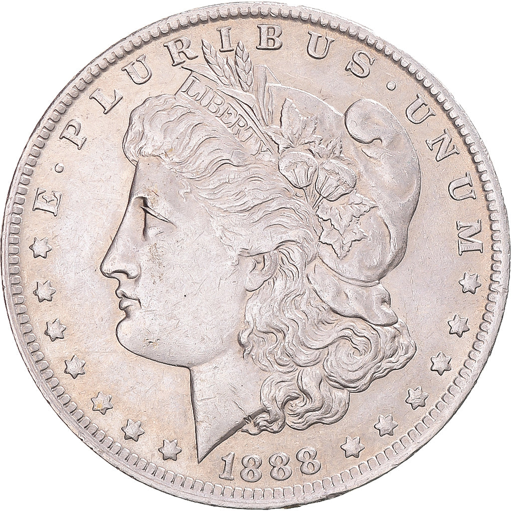 Coin, United States, Morgan dollar, 1888, U.S. Mint, New Orleans, AU(55-58)