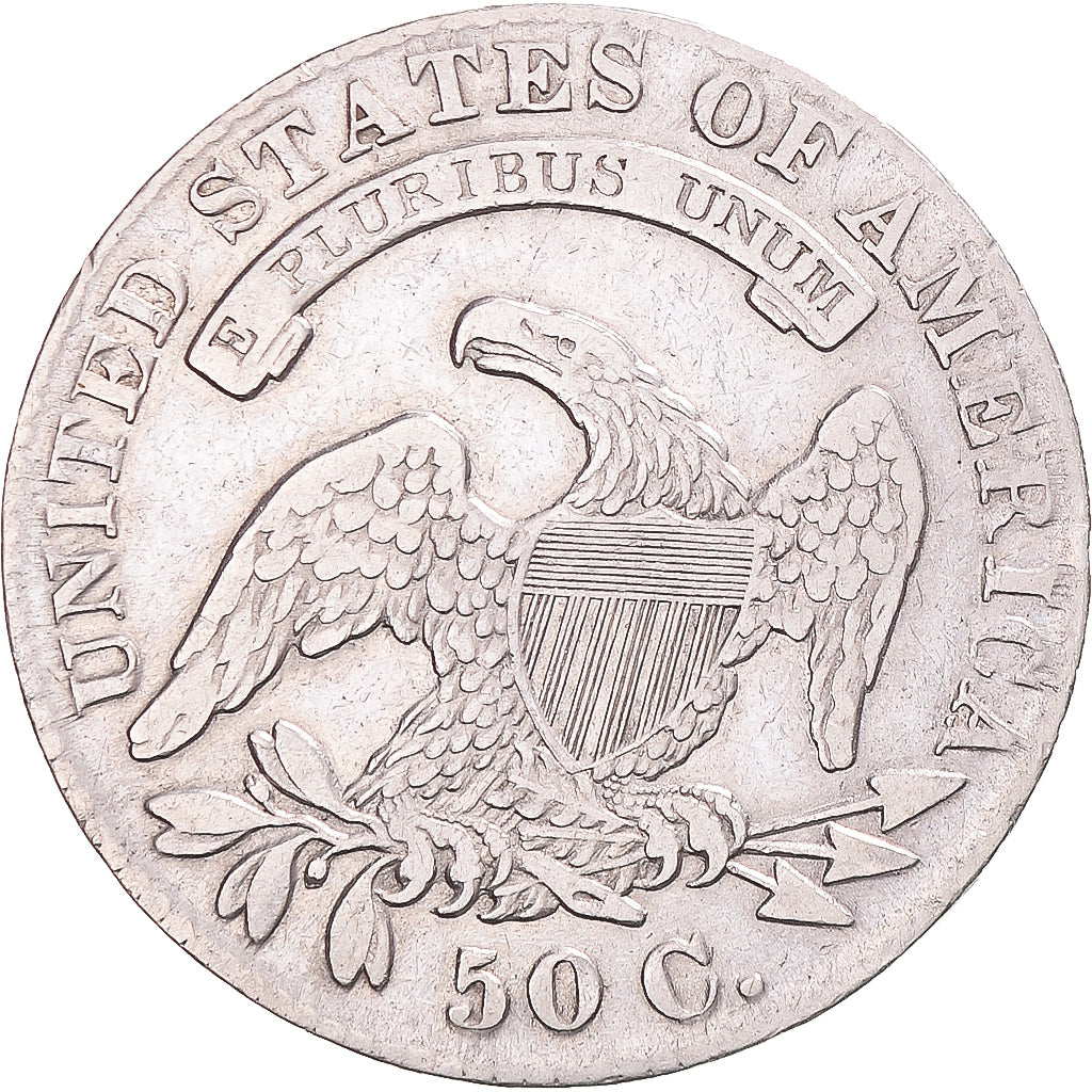 Coin, United States, Capped Bust, Half Dollar, 1830, U.S. Mint, Philadelphia