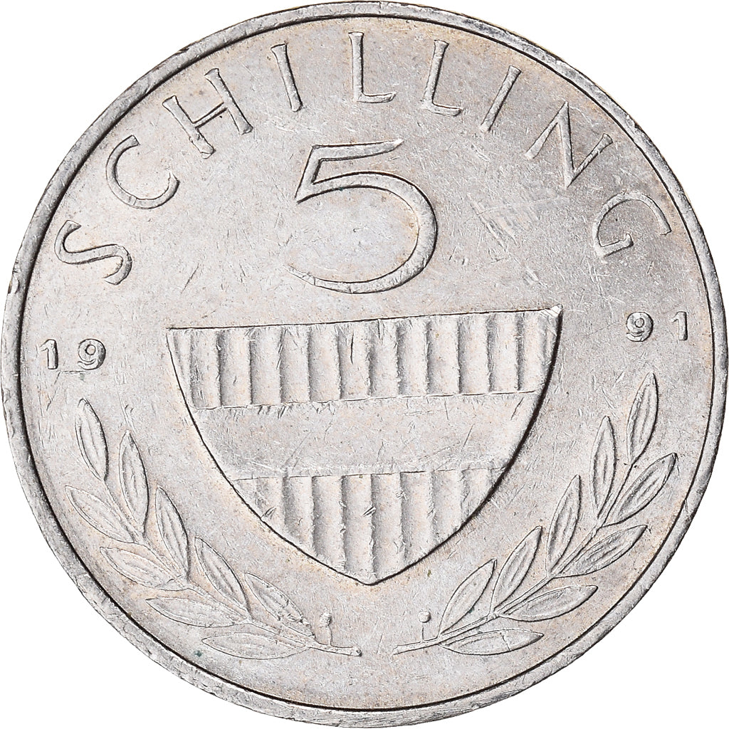 Moneta, Austria, 5 Schilling, 1991