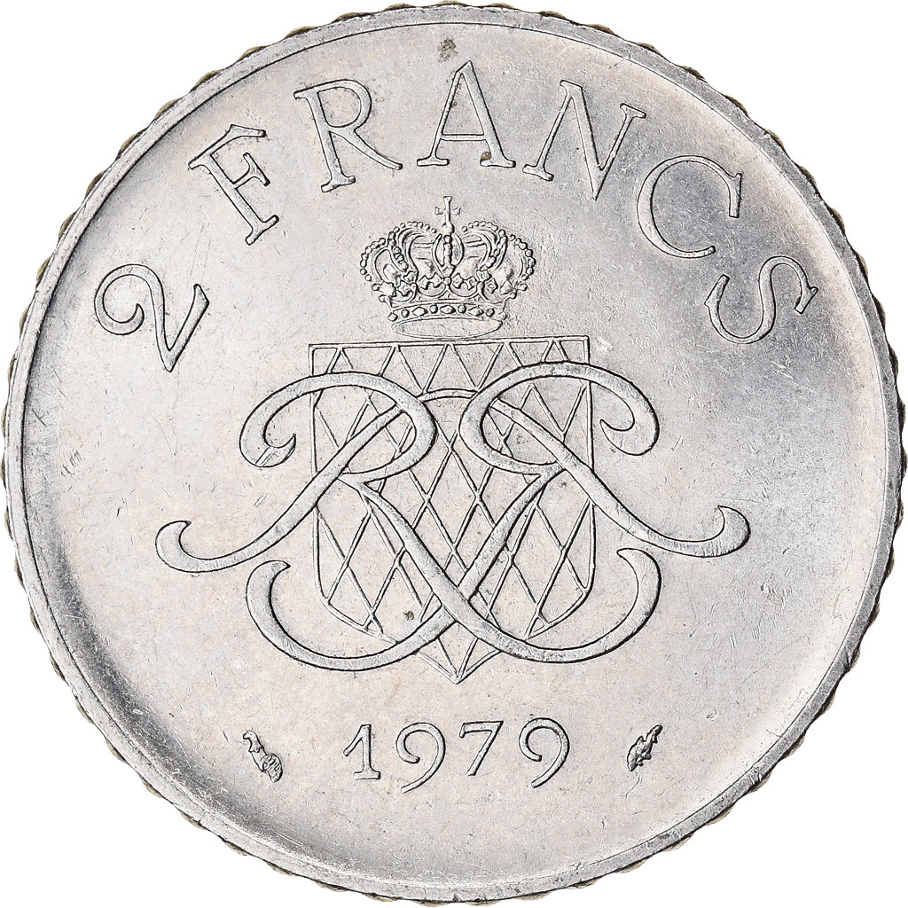 Moeda, Mónaco, 2 Francs, 1979