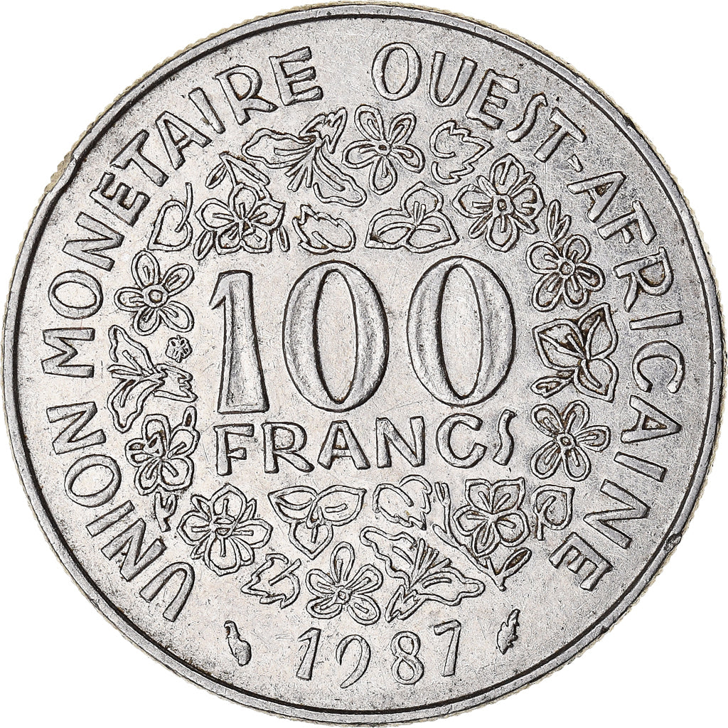 Münze, West African States, 100 Francs, 1987