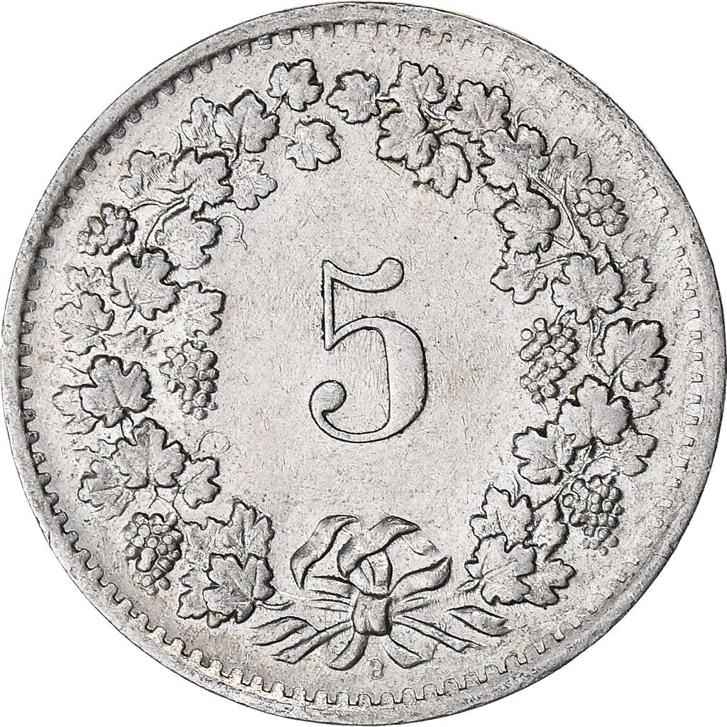 Moneta, Szwajcaria, 5 Rappen, 1964