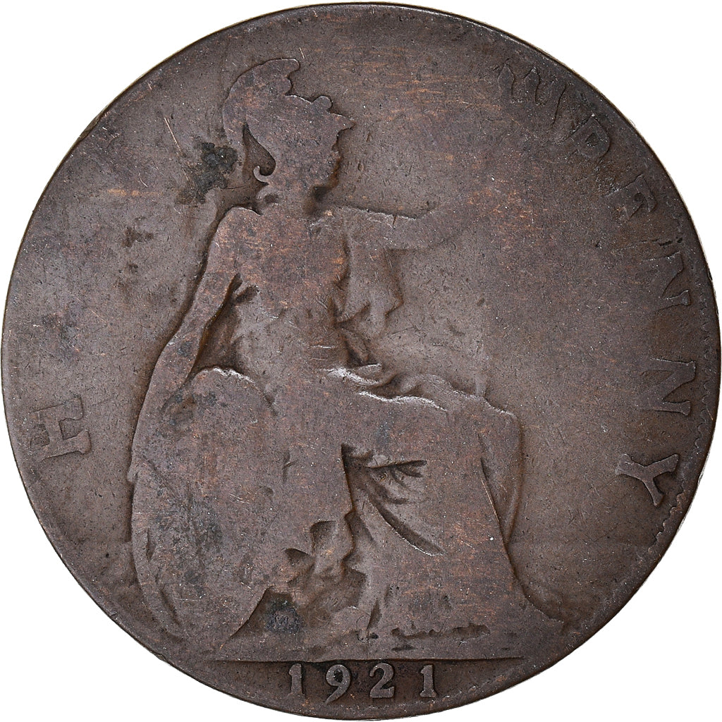Monnaie, Grande-Bretagne, 1/2 Penny, 1921