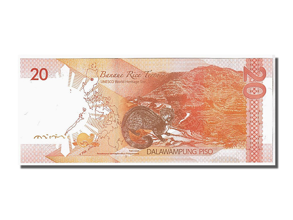 Banknote, Philippines, 20 Piso, 2010, KM:206a, UNC(65-70)
