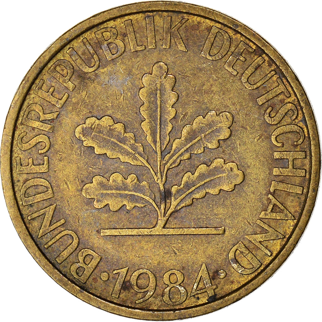 Munten, Federale Duitse Republiek, 10 Pfennig, 1984