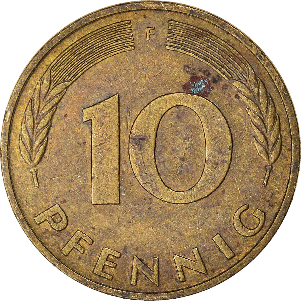 Munten, Federale Duitse Republiek, 10 Pfennig, 1984