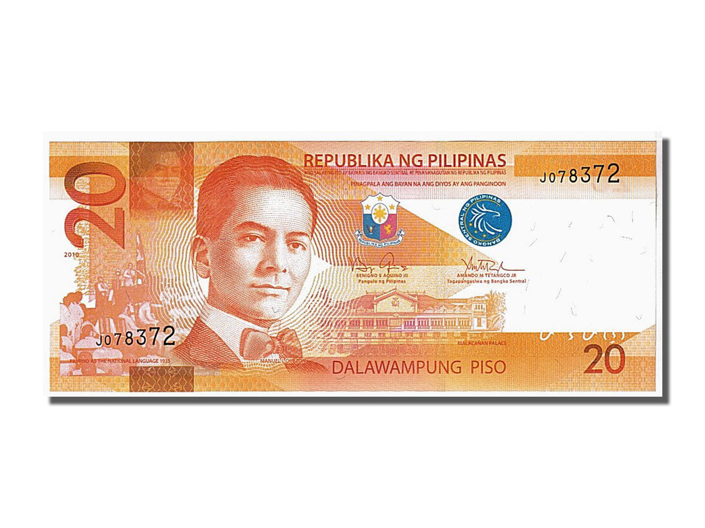 Banknote, Philippines, 20 Piso, 2010, KM:206a, UNC(65-70)