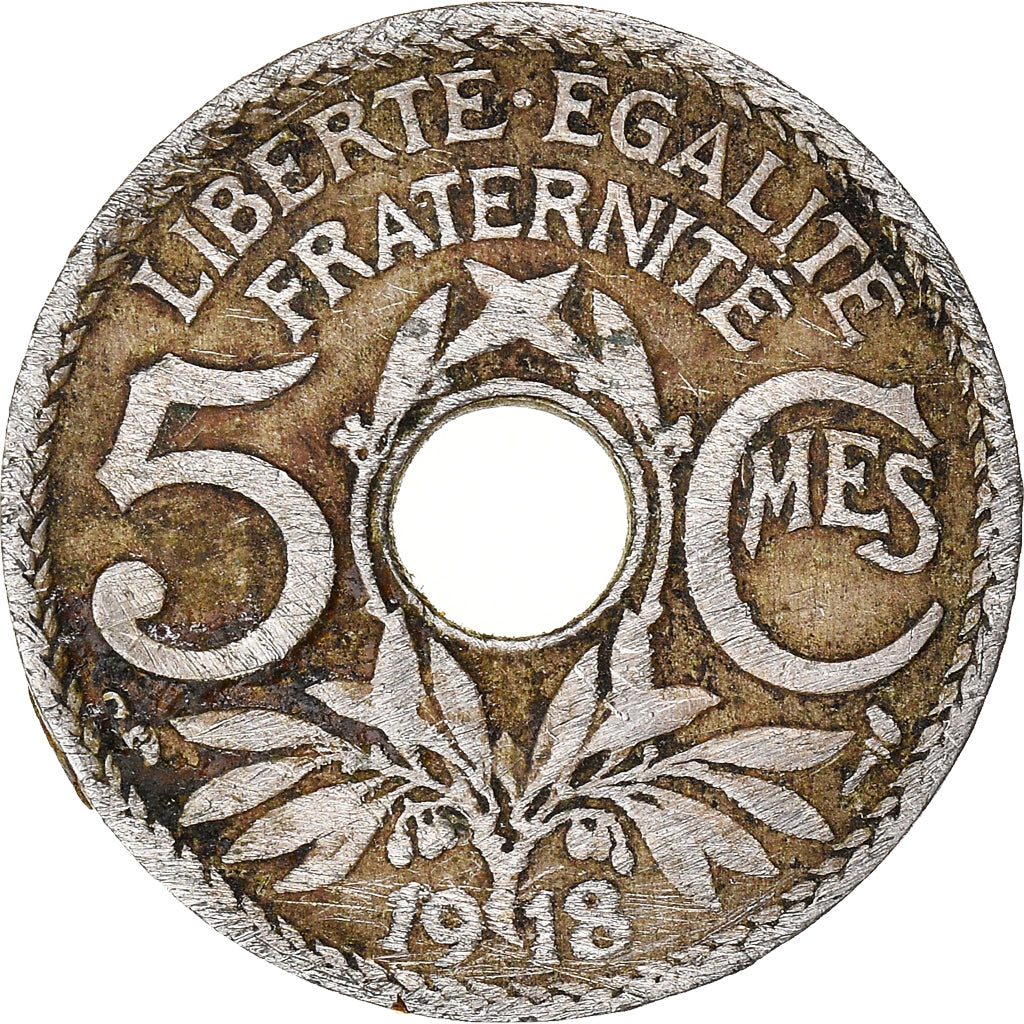França, 5 Centimes, 1918
