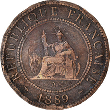 Moeda, INDOCHINA FRANCESA, Cent, 1889