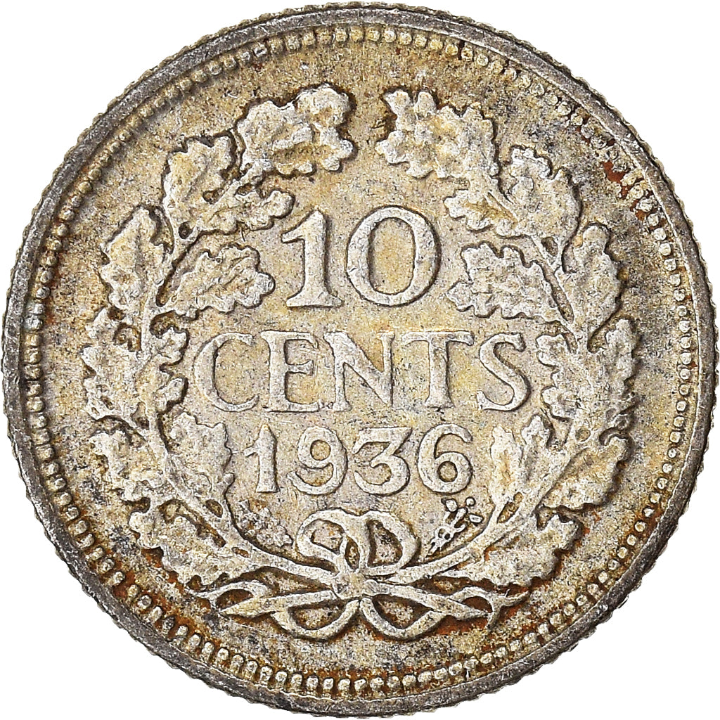 Munten, Nederland, 10 Cents, 1936