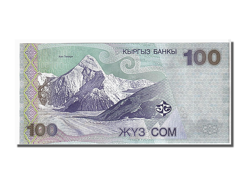 Banknote, KYRGYZSTAN, 100 Som, 2002, KM:21, UNC(65-70)