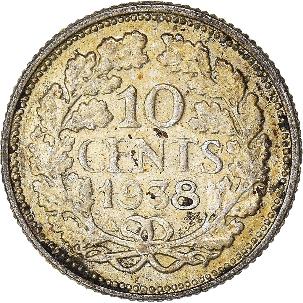 Munten, Nederland, 10 Cents, 1938