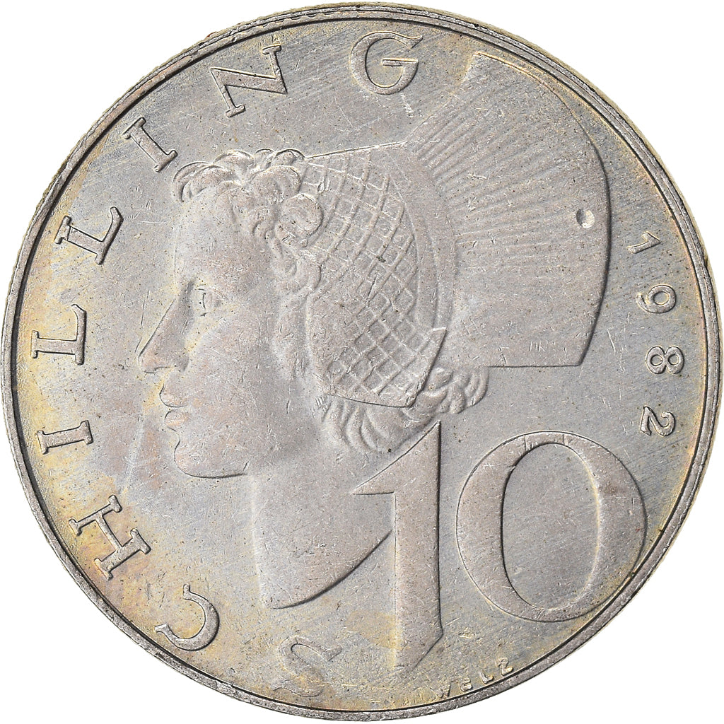 Moneda, Austria, 10 Schilling, 1982