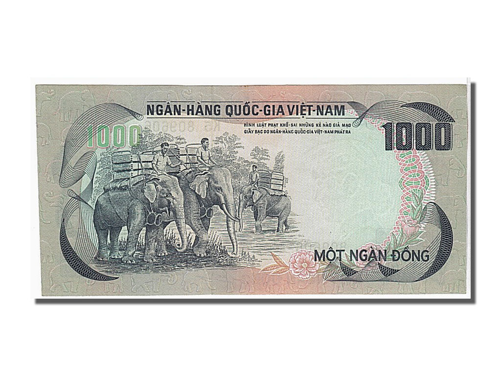 Banknote, South Viet Nam, 1000 D<ox>ng, 1972, KM:34a, UNC(65-70)