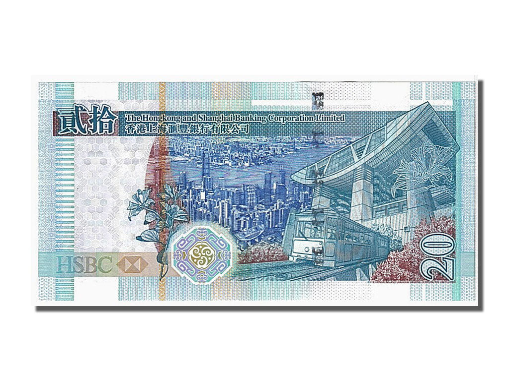 Geldschein, Hong Kong, 20 Dollars, 2007, KM:207d, UNZ